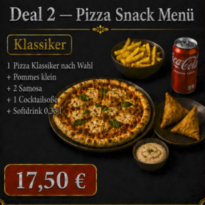 Deal 2 – Pizza Snack Menü